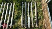 5 GALVANISED CONNECTING POSTS - 3