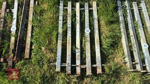 5 GALVANISED CONNECTING POSTS