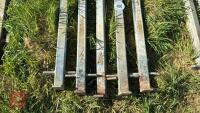 5 GALVANISED CONNECTING POSTS - 2