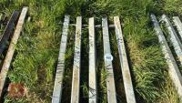5 GALVANISED CONNECTING POSTS - 3