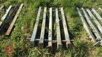 5 GALVANISED CONNECTING POSTS - 4