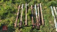 7 GALVANISED CONNECTING POSTS