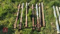 7 GALVANISED CONNECTING POSTS - 2