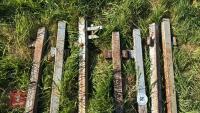 7 GALVANISED CONNECTING POSTS - 4