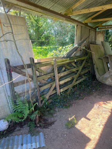 4 WOODEN FIELD GATES
