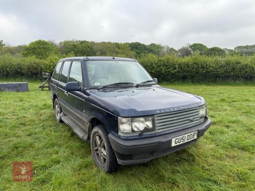 2001 RANGE ROVER 2.5 DH5E 4 X 4