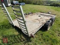 12' BEAVERTAIL CAR/FLAT TRAILER - 14