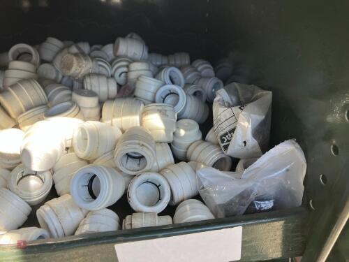 QTY OF 22MM & 28MM WHITE END CAPS