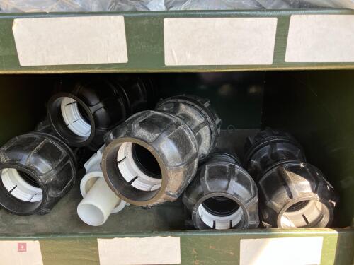 8 MIXED PLASTIC PIPE JOINERS