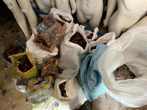 14 BAGS OF COPPER FITTINGS