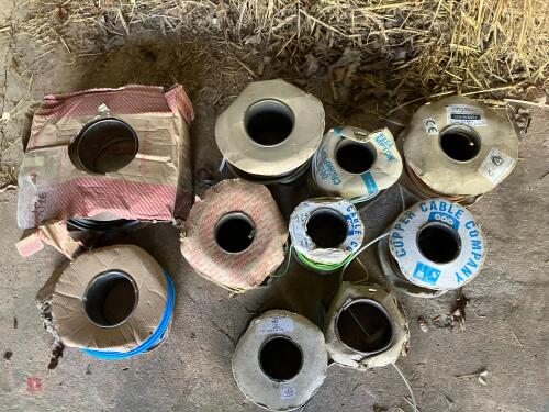 10 ROLLS OF INSULATED COPPER WIRE