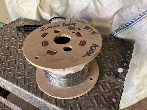 100M OF 2MM STEEL WIRE
