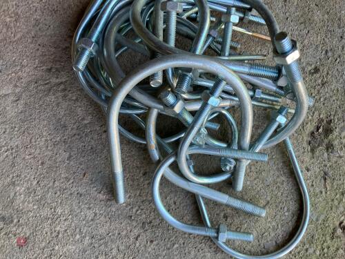 QTY OF MIXED U BOLTS & NUTS