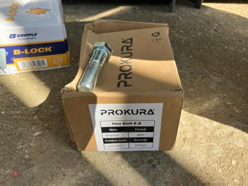 25 M16 X 6S HEX BOLTS