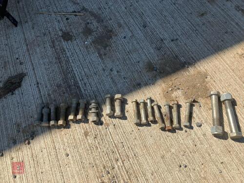 18 LARGE NUTS AND BOLTS