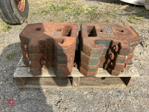 8 FORD FRONT WEIGHTS