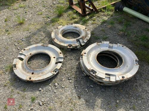 PAIR OF WHEEL CENTRE WEIGHTS