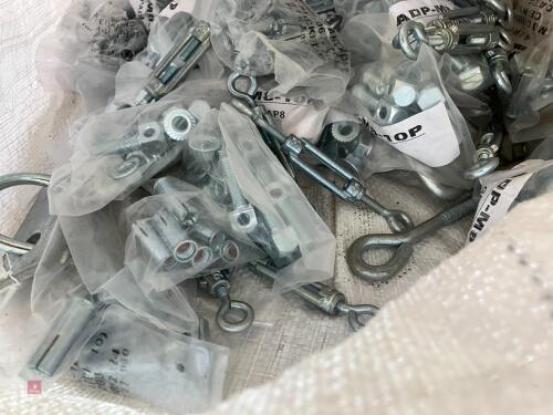 BAG OF MIXED TENSIONERS & WIRE STAYS