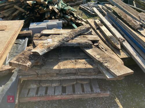 PALLET OF PLANKED TIMBER (10)