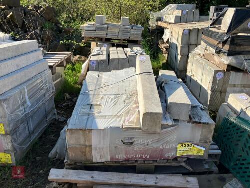 3 PALLETS OF KERBSTONES (12)