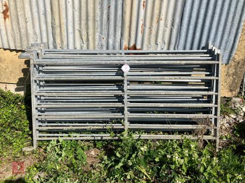 10 X 6' GALVANISED HURDLES (7)