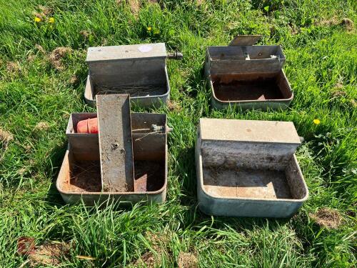 4 FISHER DRINKING TROUGHS (25)