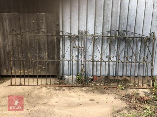 PAIR OF WROUGHT IRON GARDEN GATES