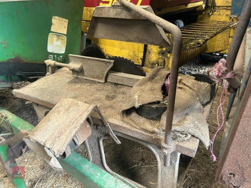 VINTAGE BELT DRIVEN SAWBENCH