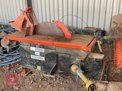 BROWNS WOODWORKER PTO SAW BENCH