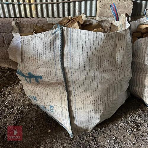 DUMPY BAG OF SPLIT OAK LOAGS