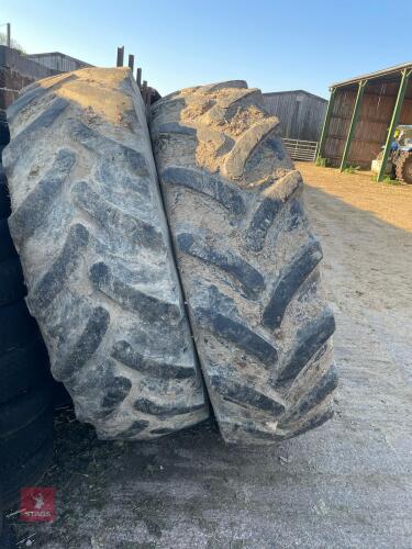 2 FIRESTONE 16.9 R38 TYRES