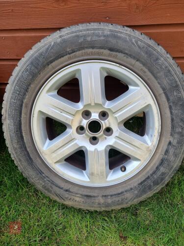 2 SPARE FREELANDER WHEEL WITH LEGAL TYRE