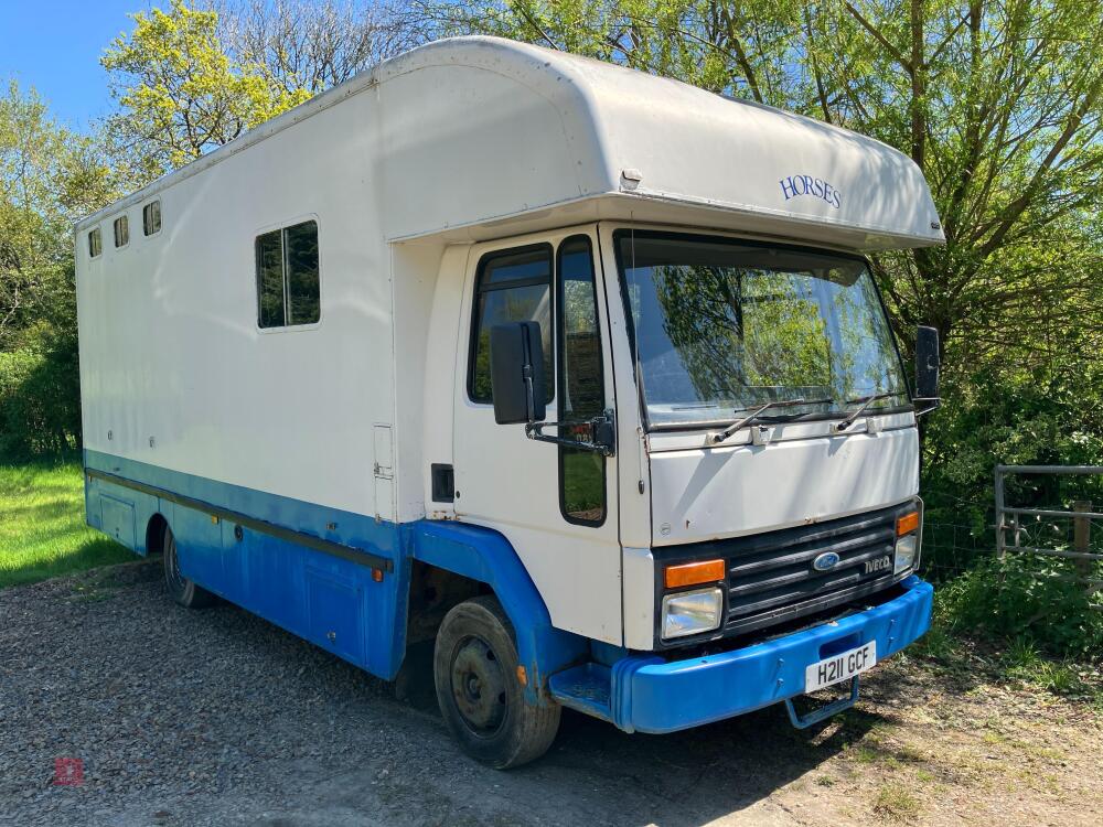 1990 FORD IVECO 7.5T HORSE LORRY