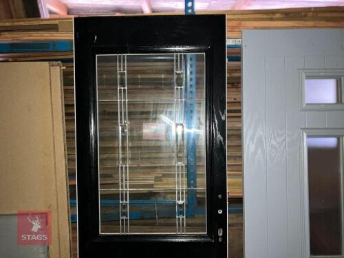 2M X 74CM X 45MM BLACK COMPOSITE DOOR