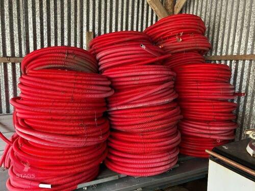 25 ROLLS OF INSULATED ALKATHENE PIPE