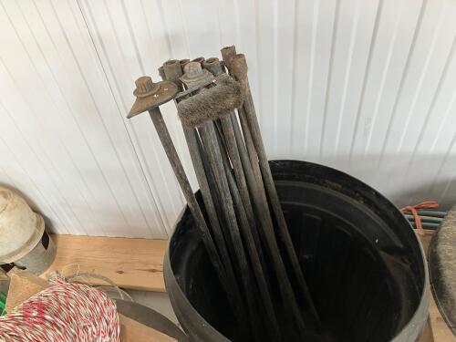 SET OF 11 SWEEPING RODS