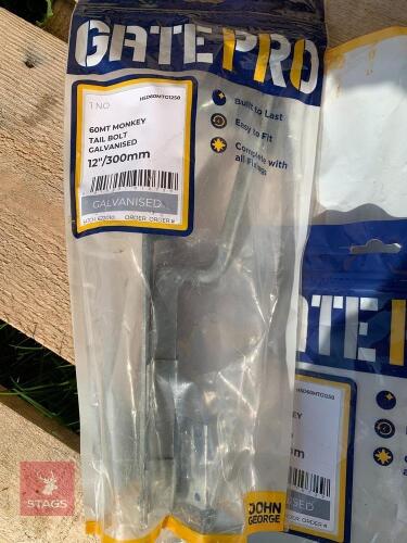 GALVANISED GATE BOLTS
