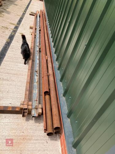 4 LENGTHS OF 3'' DIAMETER STEEL PIPE