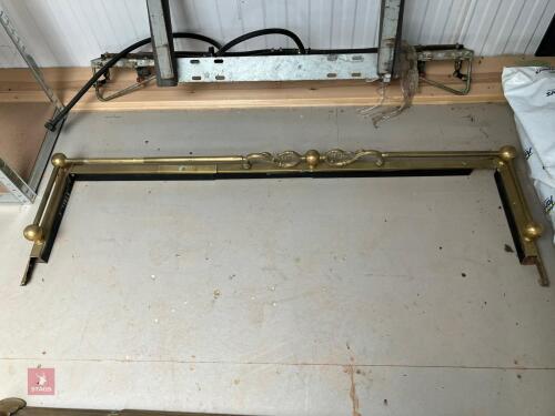 BRASS FIRE HEARTH SURROUND