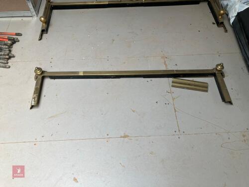 BRASS FIRE HEARTH SURROUND
