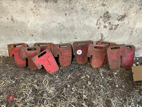 10 MASSEY FERGUSON FRONT WEIGHTS (25)