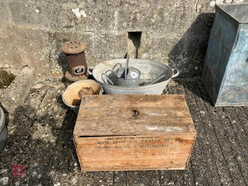 GALVANISED BATH, BUCKET, ETC (37)