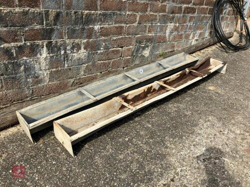 2 X 9' FEED TROUGHS (105)