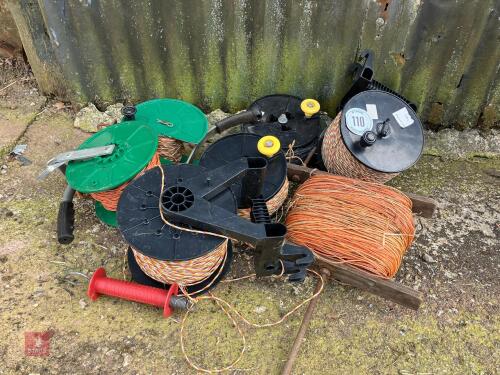 7 ELECTRIC REELS OF WIRE (110)