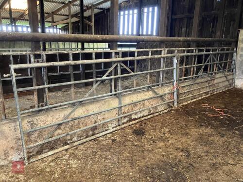 PAIR OF 10' GALVANISED GATES (114)