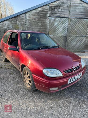 2001 CITROEN SAXO DESIRE CAR