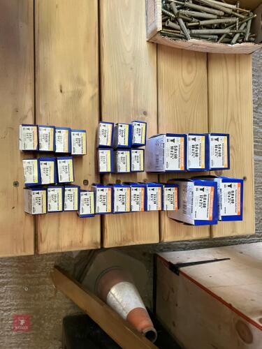 27 BOXES OF MIXED SCREWS