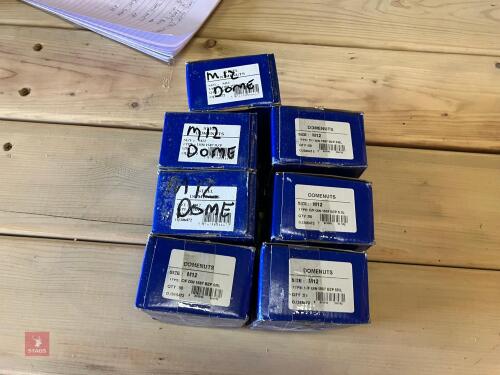 7 BOXES OF M12 DOME NUTS