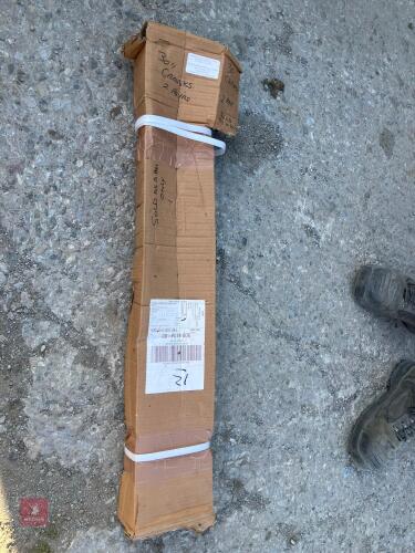 2 PAIRS OF 30'' CRANKED HINGES & PLATES
