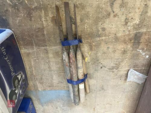 7 WOOD TURNING LATHE HAND TOOLS